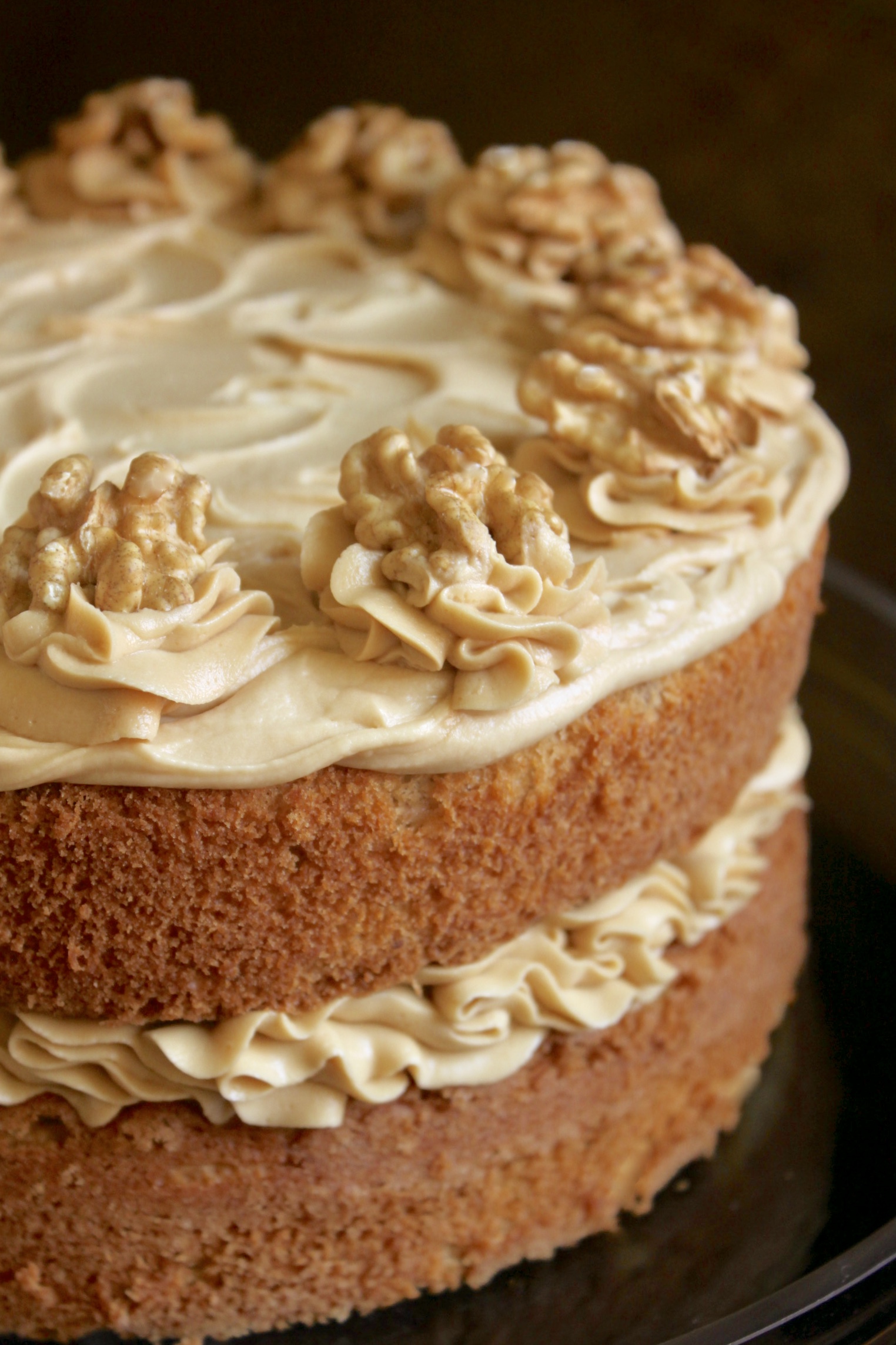 Easy Banana Coffee Cake With Russian Buttercream Frosting - Bake with  Sweetspot