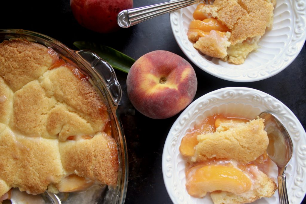 Easy Peach Cobbler (Using Fresh, Frozen or Canned Peaches) - Christina ...