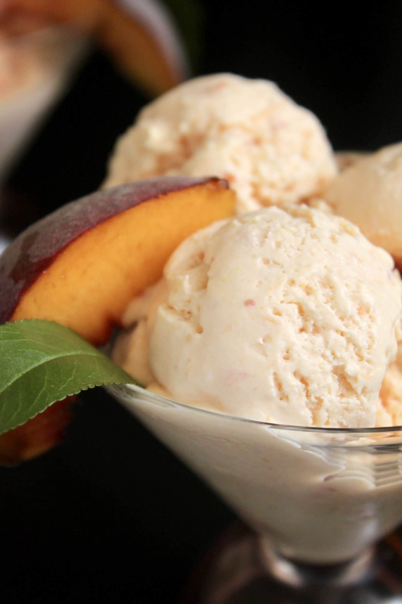 Peach Ice Cream (quick And Easy Blender Recipe) - Christina's Cucina