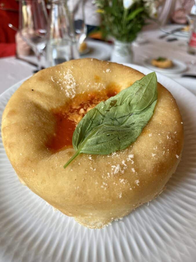 pizza donut at villa del Carmelo