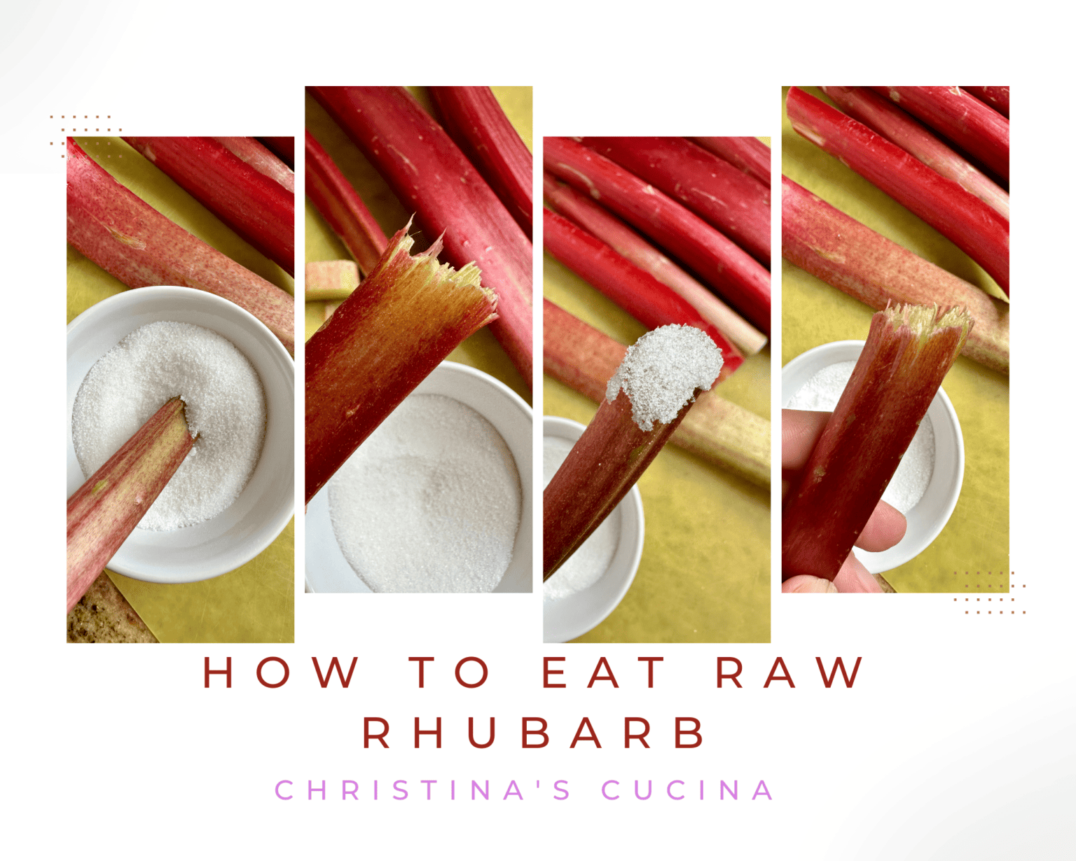 Rhubarb Sauce (Easy, 2 Ingredient Recipe) - Christina's Cucina