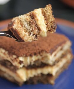 forkful of tiramisu