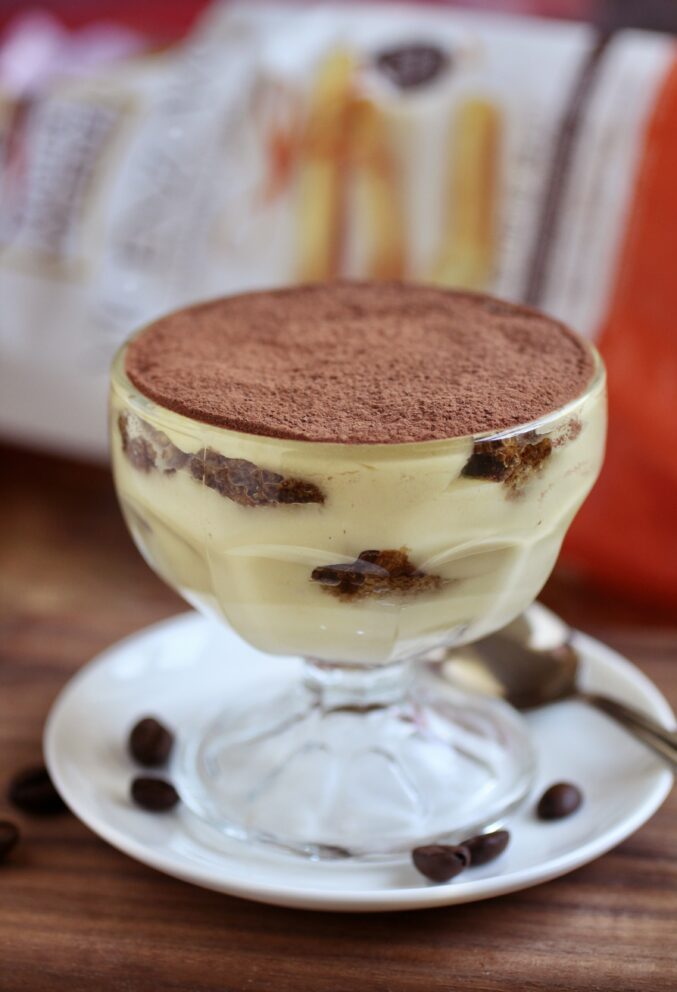 tiramisu in a coupe