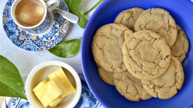 brown butter cookies social media picture