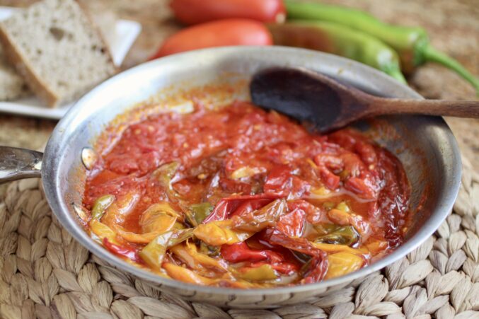 peperonata in a pan