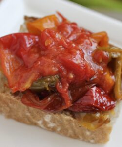 peperonata on bread