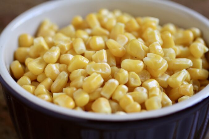 sweet corn in a bowl