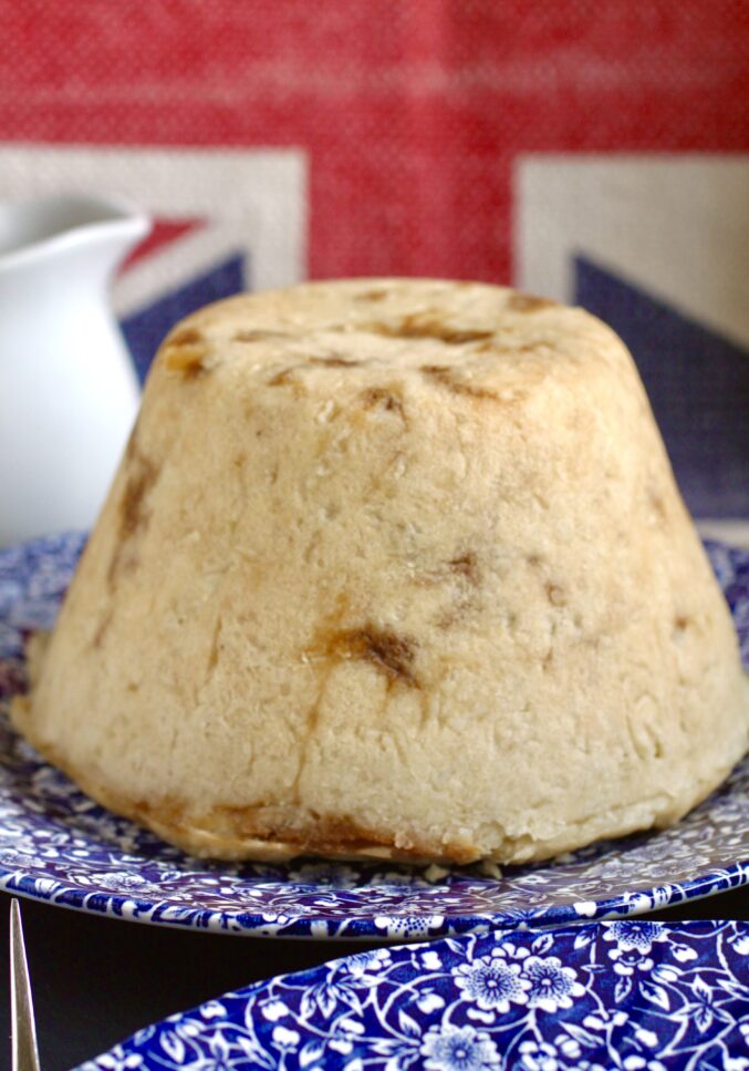 steak pudding out of the bowl