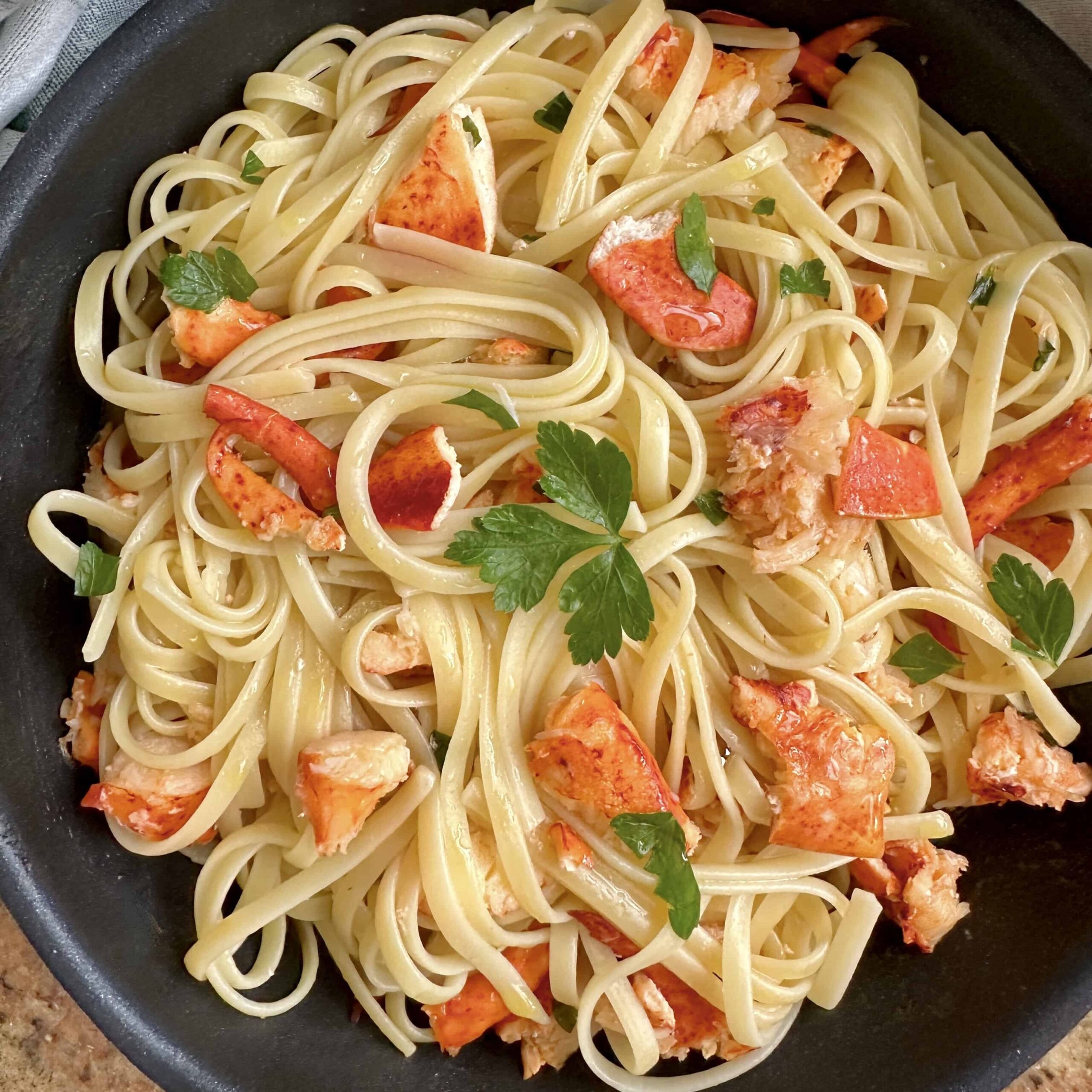 lobster pasta with fettuccine