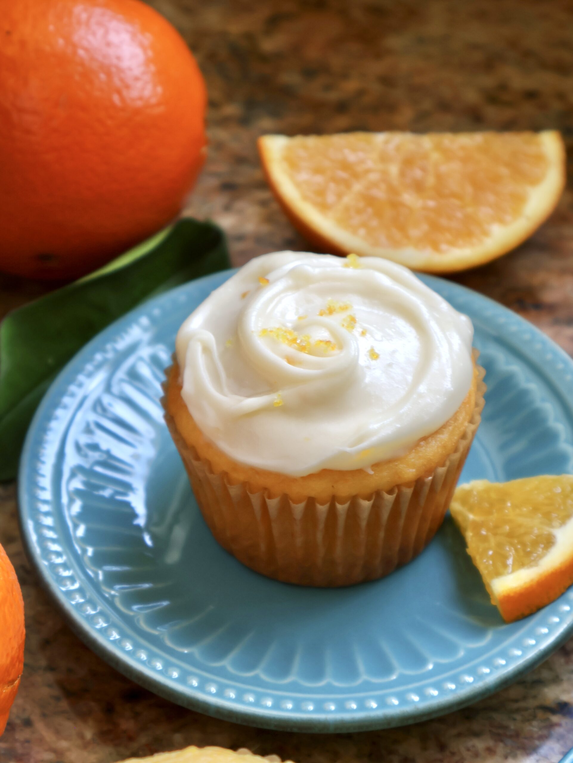 Orange cupcake